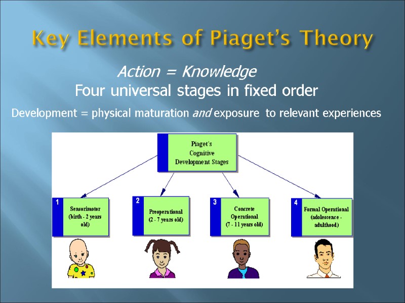 Key Elements of Piaget’s Theory         